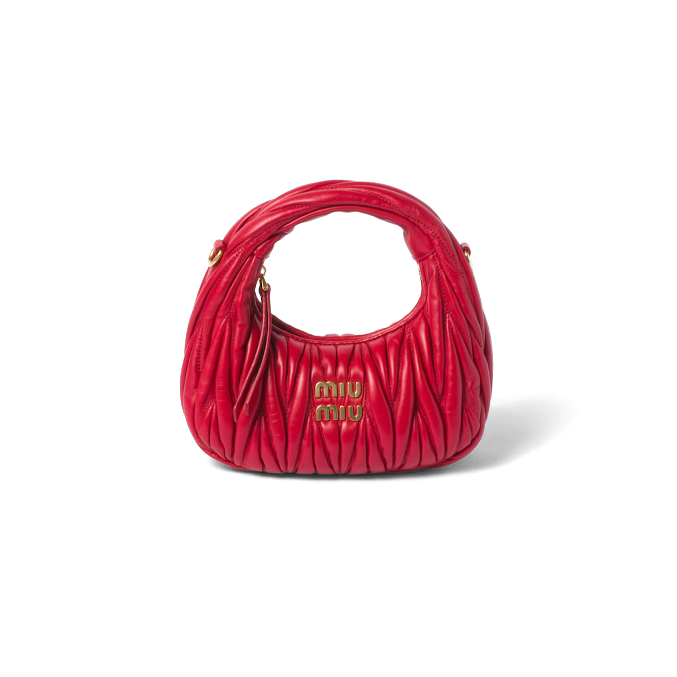 M1v M1v wander matelassÉ nappa leather hobo mini bag 5bp078 (17.5*14*5.5cm)
